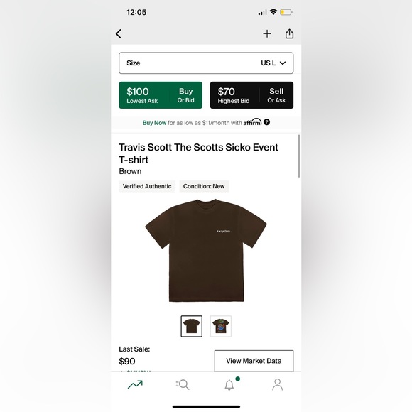 Travis Scott Astronomical Tee - Picture 4 of 5